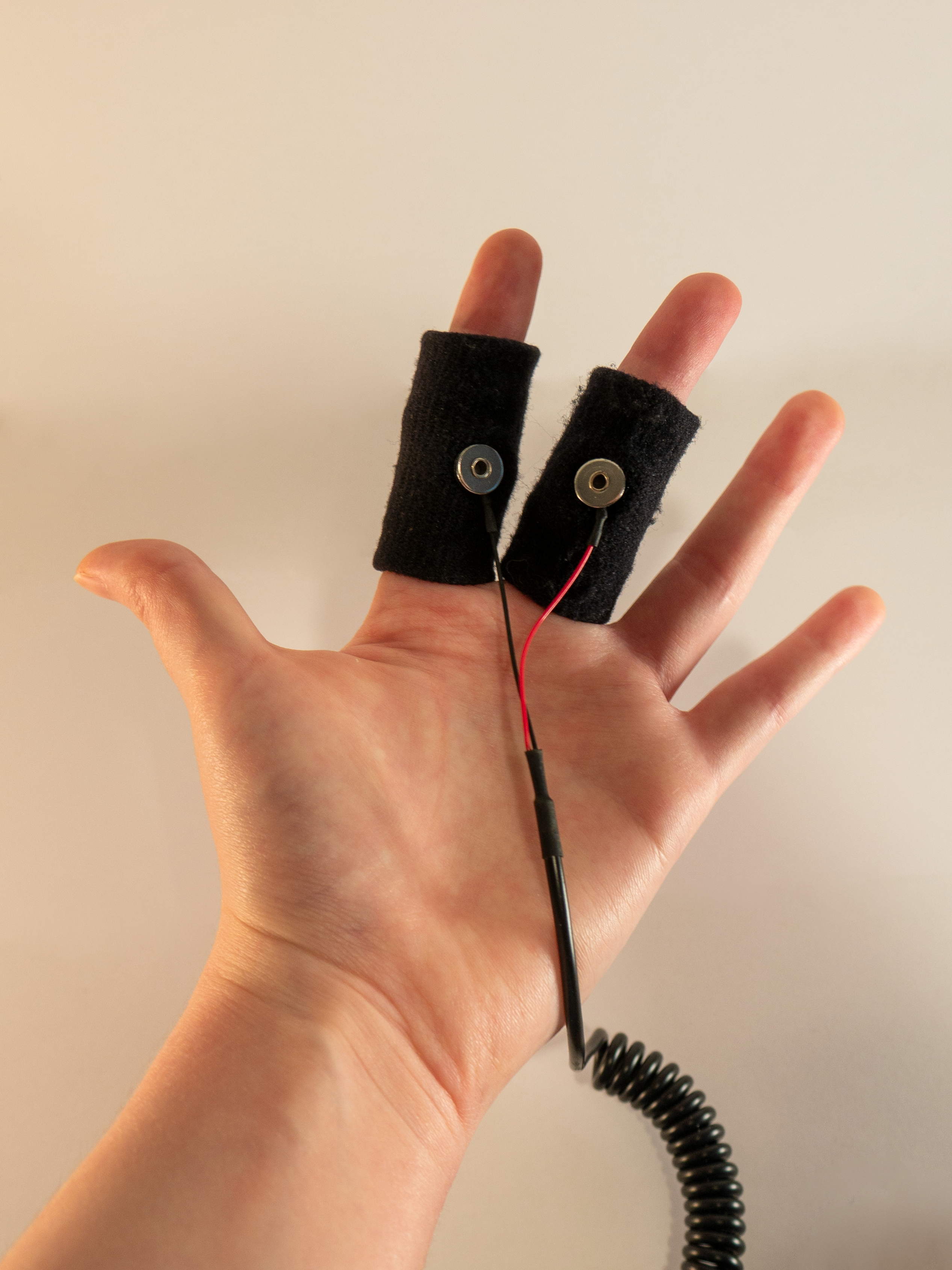 GSR sensor on a hand